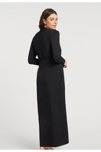 Fleur't Iconic Long Robe - Style 621, back, black