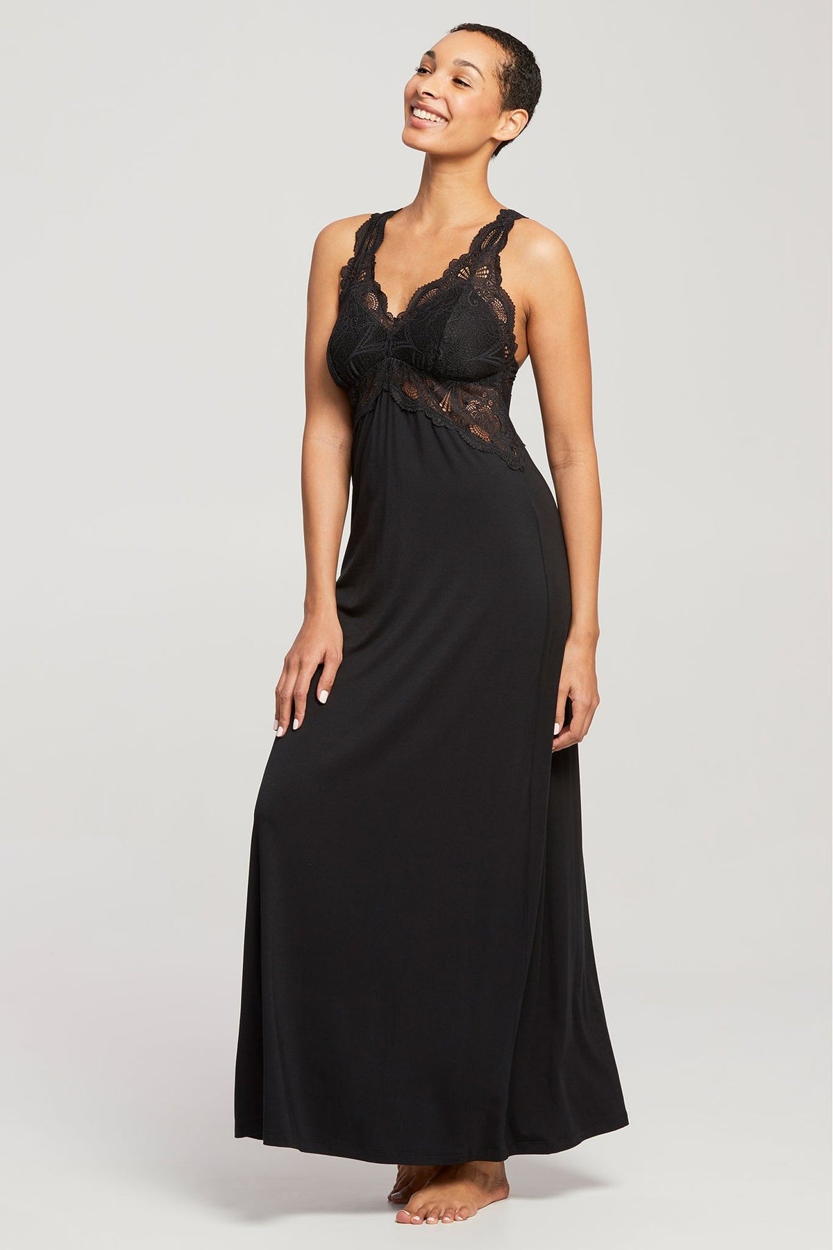 Fleur't Belle Epoque Lace T-Back Gown - Style 633, front