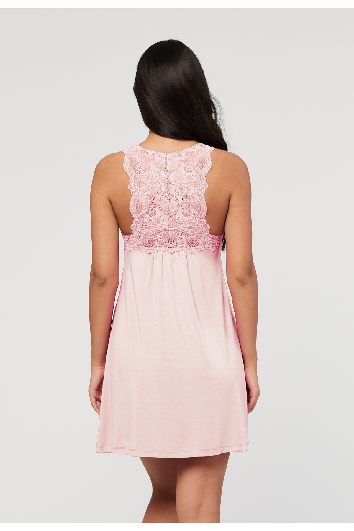 Fleur't Iconic Chemise - Style 637, back, peonies