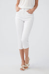 FDJ Suzanne Straight Leg Capri - Style 6764511, front, white