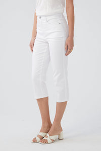 FDJ Suzanne Straight Leg Capri - Style 6764511, side, white