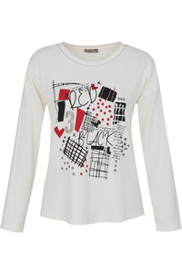 Dolcezza Graphic Front Top - Style 73604, front