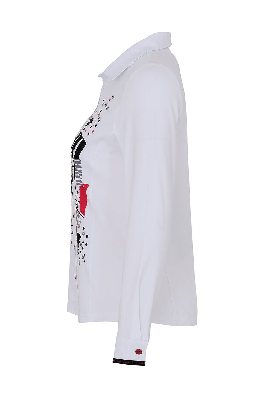 Dolcezza Print Blouse - Style 73605, side