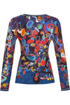 Dolcezza Psychedelic Print Top - Style 73641, back