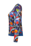 Dolcezza Psychedelic Print Top - Style 73641, side