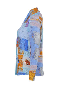 Dolcezza V-Neck Simply Art Top - Style 73692, side