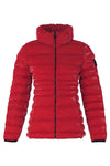 Dolcezza High Collar Puffer Coat - Style 73800, front, red