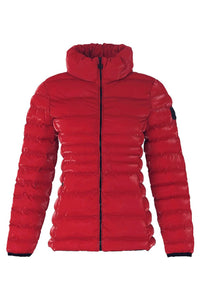 Dolcezza High Collar Puffer Coat - Style 73800, front, red