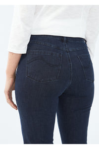 FDJ Petite Suzanne Slim Leg Jean - Style 8473250, back, closeup, pleasant