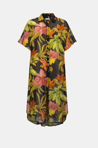 Joseph Ribkoff Chiffon Tropical Print Blouse – Style 262949