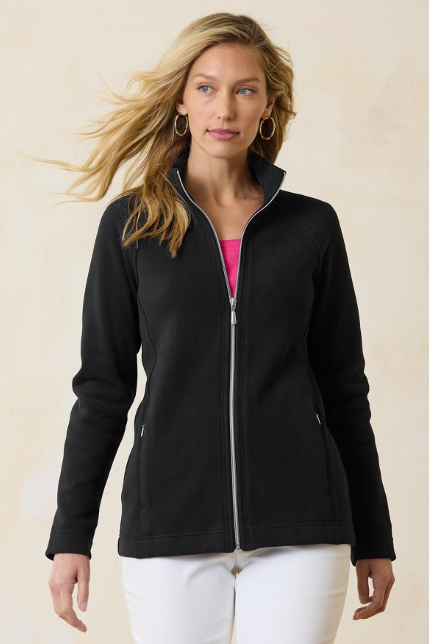 TOMMY BAHAMA ARUBA FULL ZIP SWEATER ISLAND NAVY SMALL