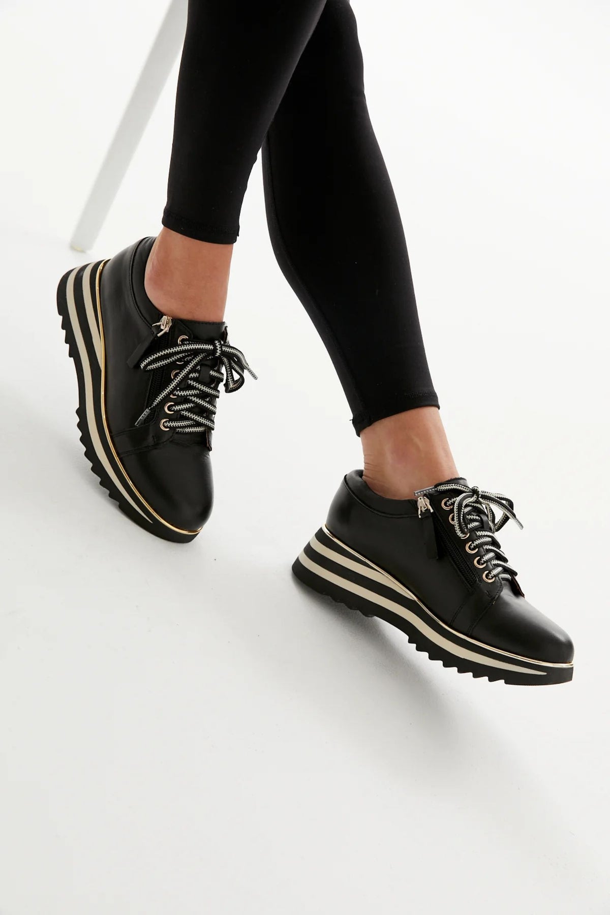 Lifestyle view2 of Alfie & Evie Fashion Sneaker - Style Hosting in black