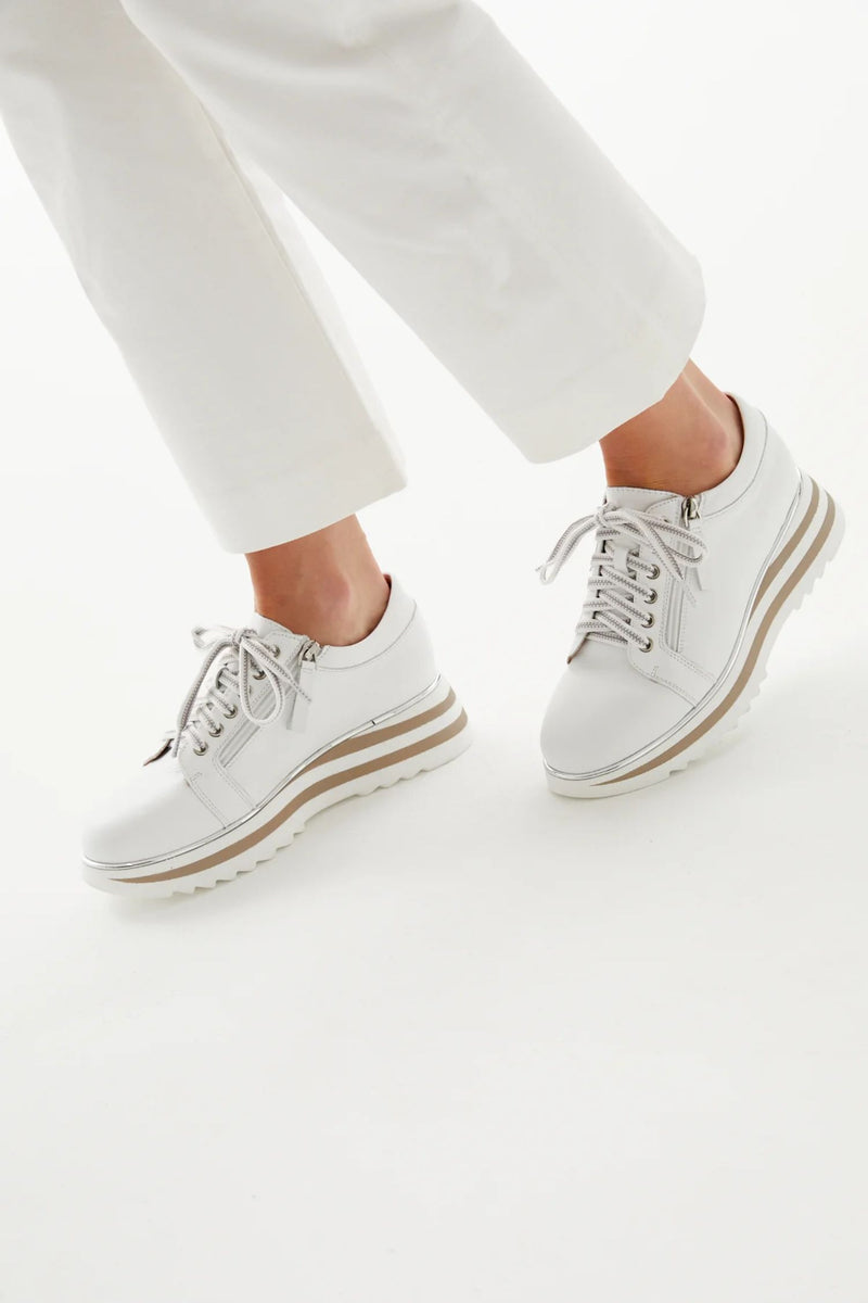 Lifestyle view2 of Alfie & Evie Fashion Sneaker - Style Hosting in white