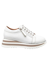 Side view of Alfie & Evie Fashion Sneaker - Style Hosting in white