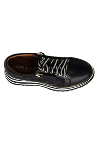 Top view of Alfie & Evie Fashion Sneaker - Style Hosting in black