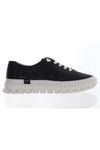 Side view of Bernie Mev Fashion Sneaker - Style TW Knowles in black