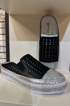Pair of Bernie Mev Mule Shoes - Style TW shine in black