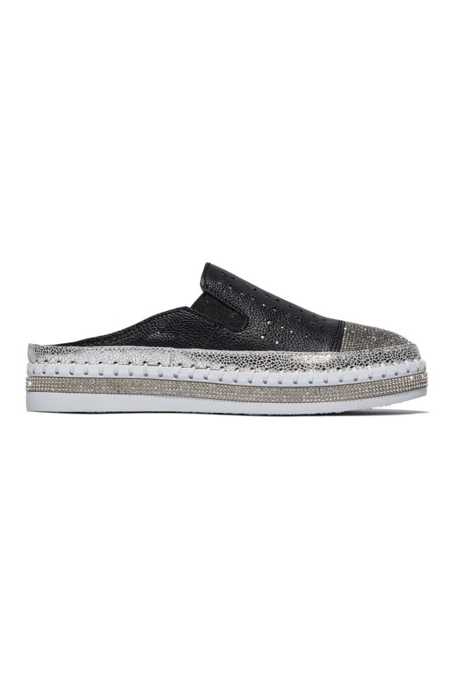 Side view of Bernie Mev Mule Shoes - Style TW shine