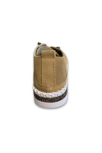 Back view of Bernie Mev TW Jodie Sneaker in taupe