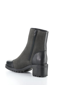 Back inside angle view of Bos & Co Waterproof Ankle Boot - Style Ingrid in black