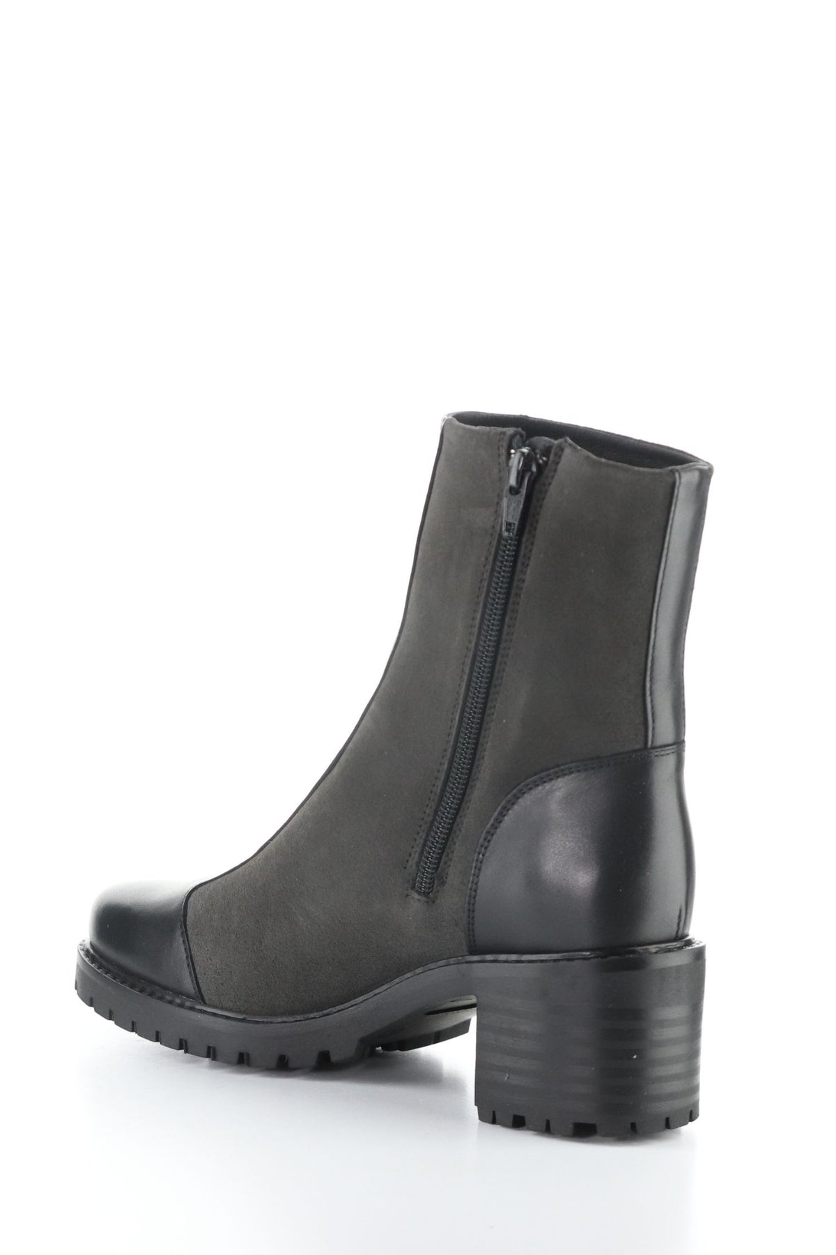 Back inside angle view of Bos & Co Waterproof Ankle Boot - Style Ingrid in black