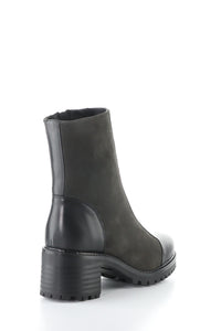 Back outside angle view of Bos & Co Waterproof Ankle Boot - Style Ingrid in black