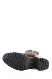 Bottom view of Bos & Co Waterproof Ankle Boot - Style Ingrid in brown