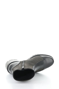 Flat view of Bos & Co Waterproof Ankle Boot - Style Ingrid in black