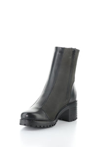 Front inside angle view of Bos & Co Waterproof Ankle Boot - Style Ingrid in black