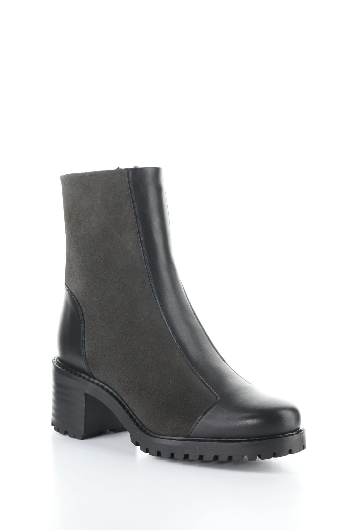 Front outside angle view of Bos & Co Waterproof Ankle Boot - Style Ingrid in black