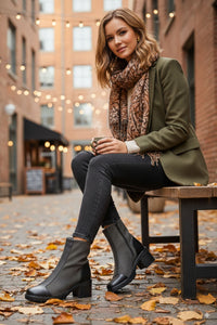 Lifestyle view of Bos & Co Waterproof Ankle Boot - Style Ingrid