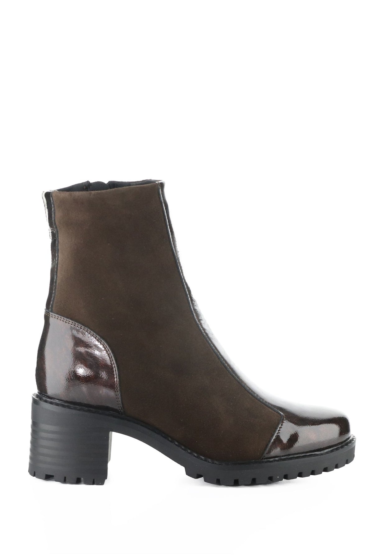 Outside view of Bos & Co Waterproof Ankle Boot - Style Ingrid in brown