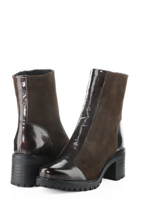 Pair view of Bos & Co Waterproof Ankle Boot - Style Ingrid in brown