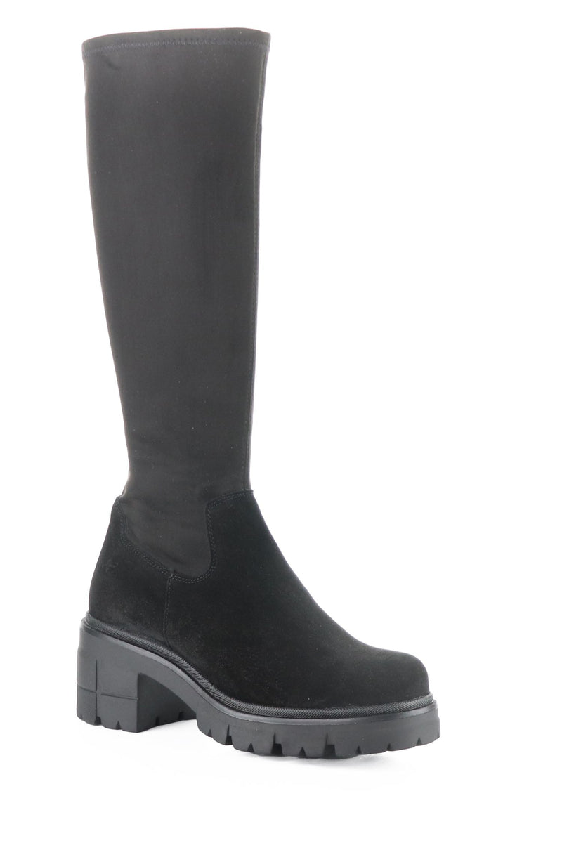 Outside front angle view of Bos &amp; Co Waterproof Tall Boot - Style Brenna