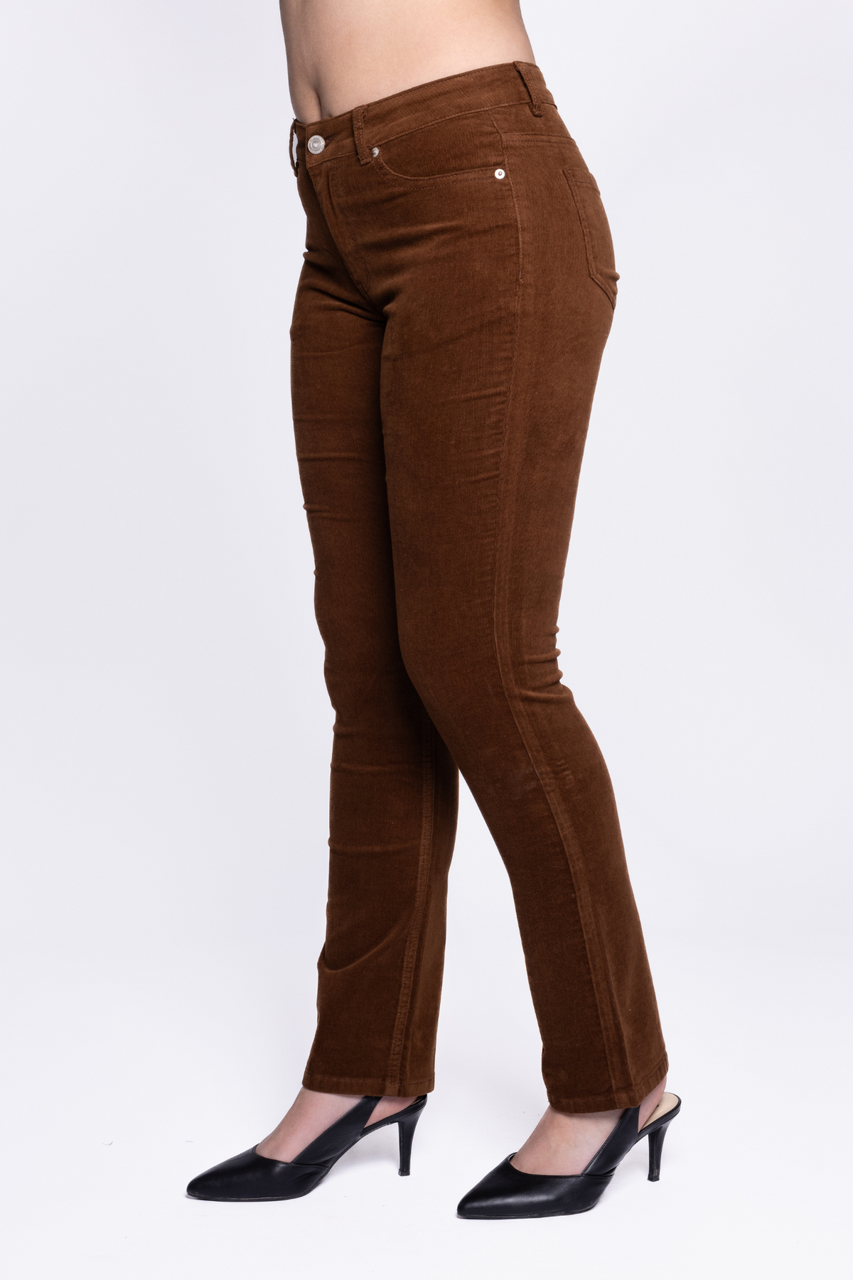 Carreli Cord Jeans - Style BC001, brown, side