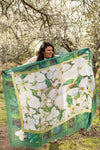 Love's Pure Light "The Ontario Trillium" Silk Shawl - Style D-446, fig1
