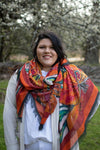 Love's Pure Light "The Saskatchewan Fire Lily" Silk Shawl - Style D-448, fig4