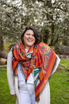 Love's Pure Light "The Saskatchewan Fire Lily" Silk Shawl - Style D-448, fig2