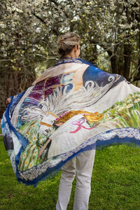 Love's Pure Light "Draw Near the Bridge" Silk Shawl - Style D-445, fig2