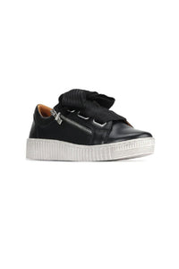 Front angle view of EOS Fashion Sneaker - Style Jovi in black
