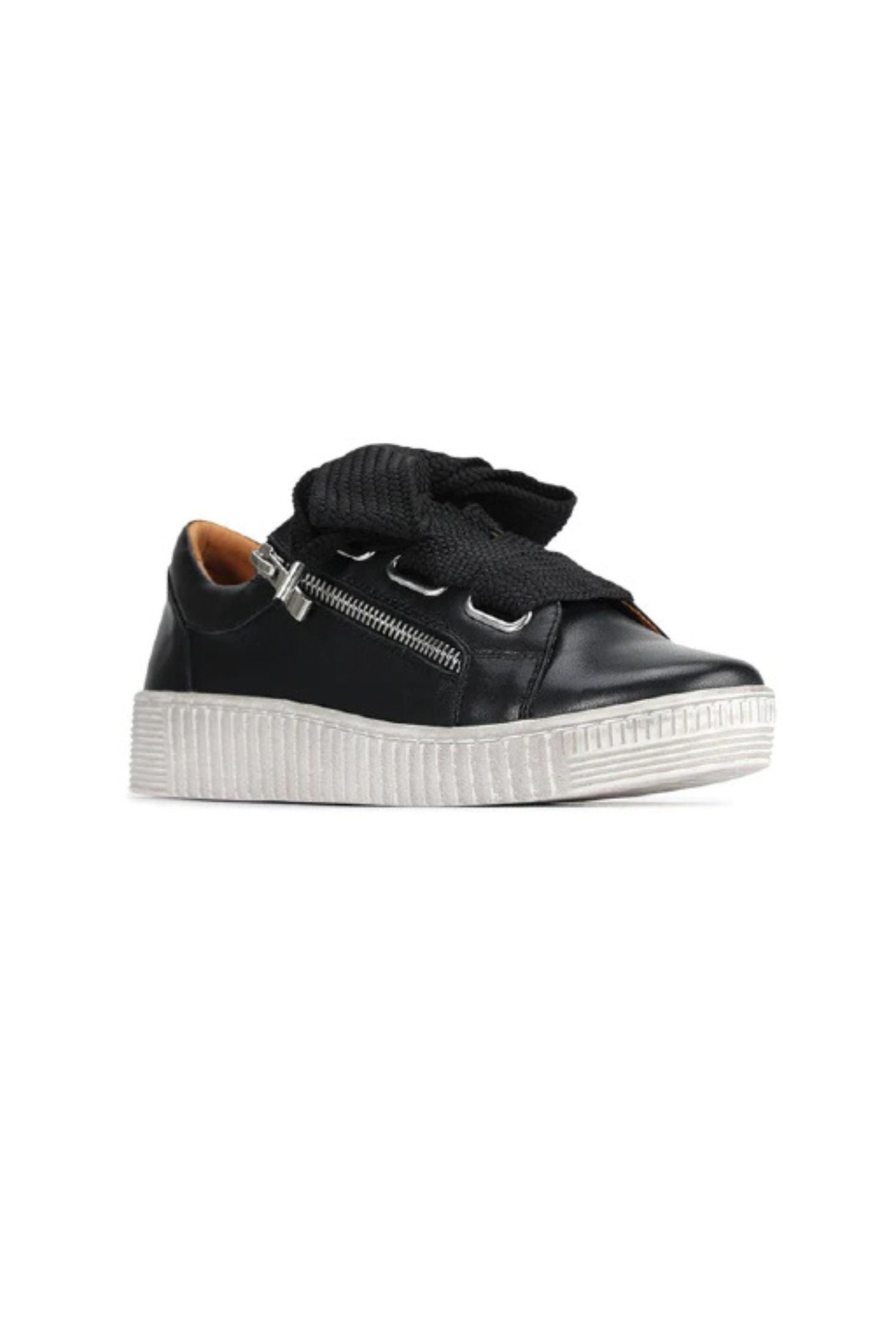 Front angle view of EOS Fashion Sneaker - Style Jovi in black