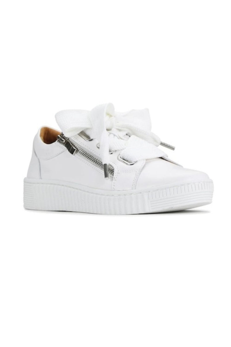 Front angle of EOS Fashion Sneaker - Style Jovi in white