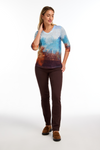 FDJ 3/4 Sleeve V-Neck Top - Style 3175451, front2