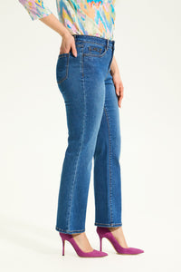 Side view of FDJ Olivia Boot Cut Ankle Jeans - Style 2325115