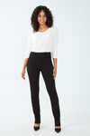 FDJ Petite Suzanne Straight Leg Onyx Jean - Style 8719660, front2