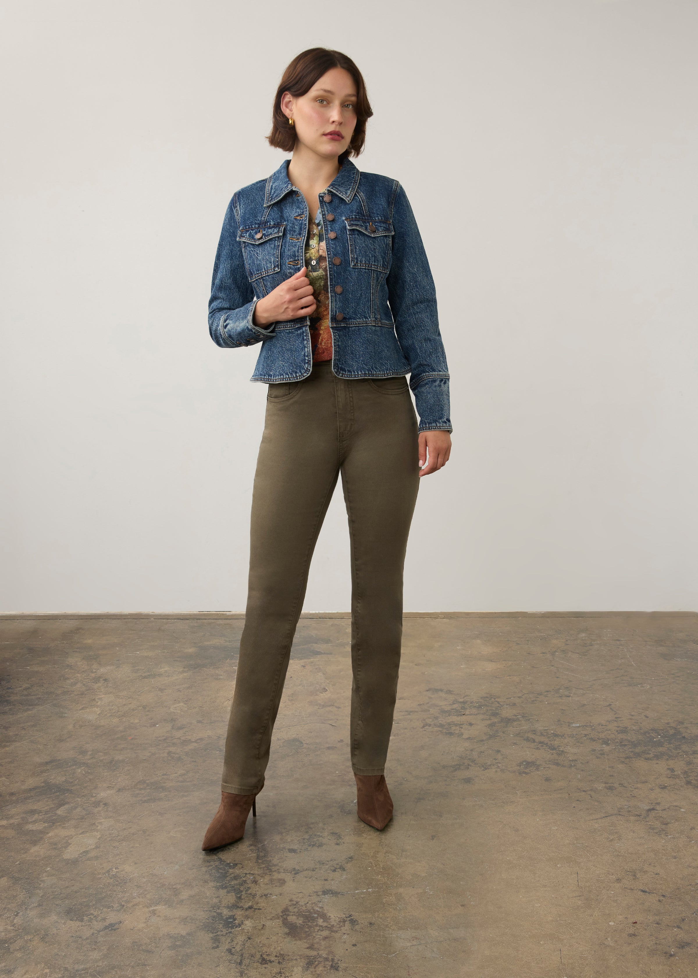 Outfit view of FDJ Utility Jean Jacket - Style 10022225