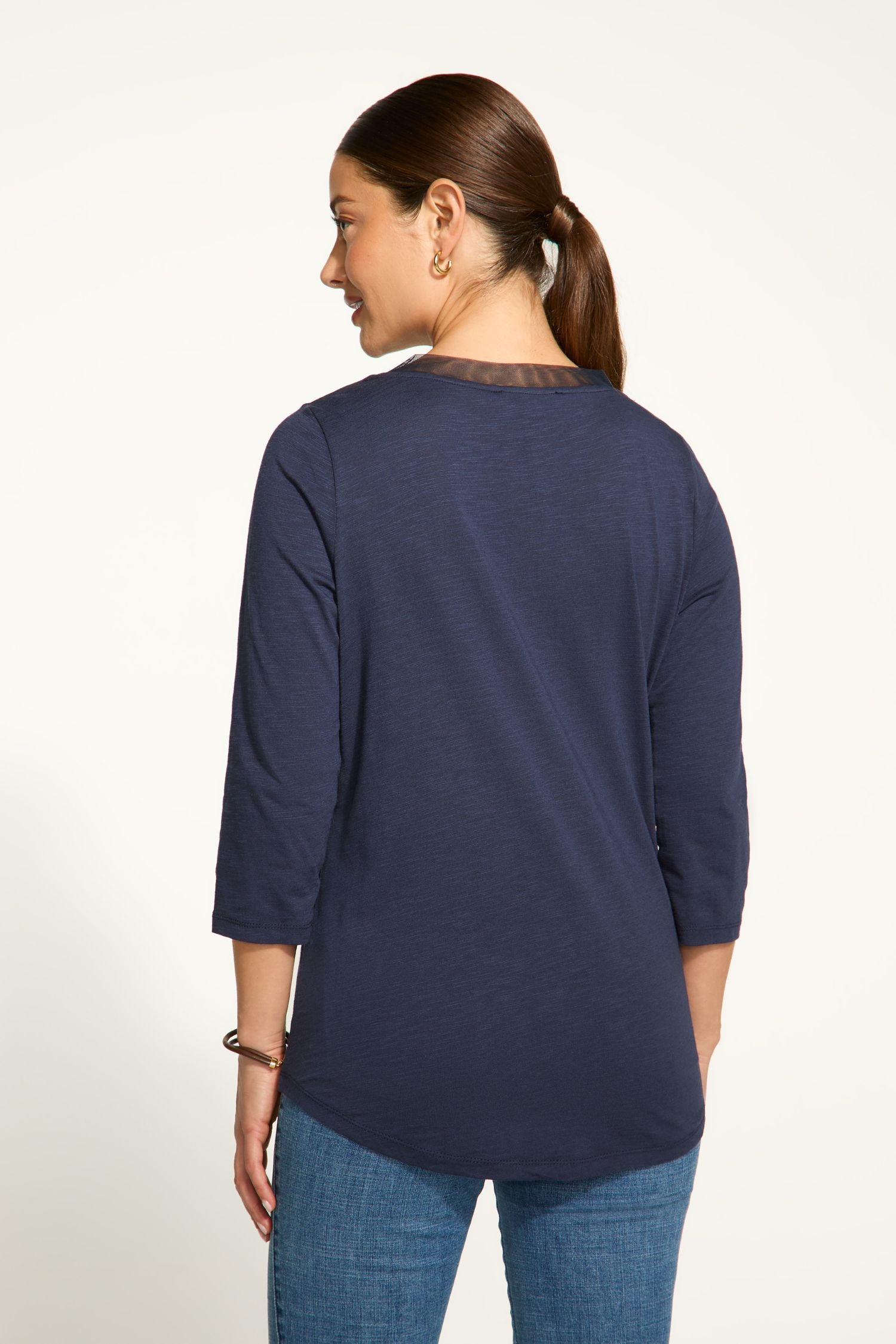 FDJ V-Neck 3/4 Sleeve Top - Style 3148476 – Close To You