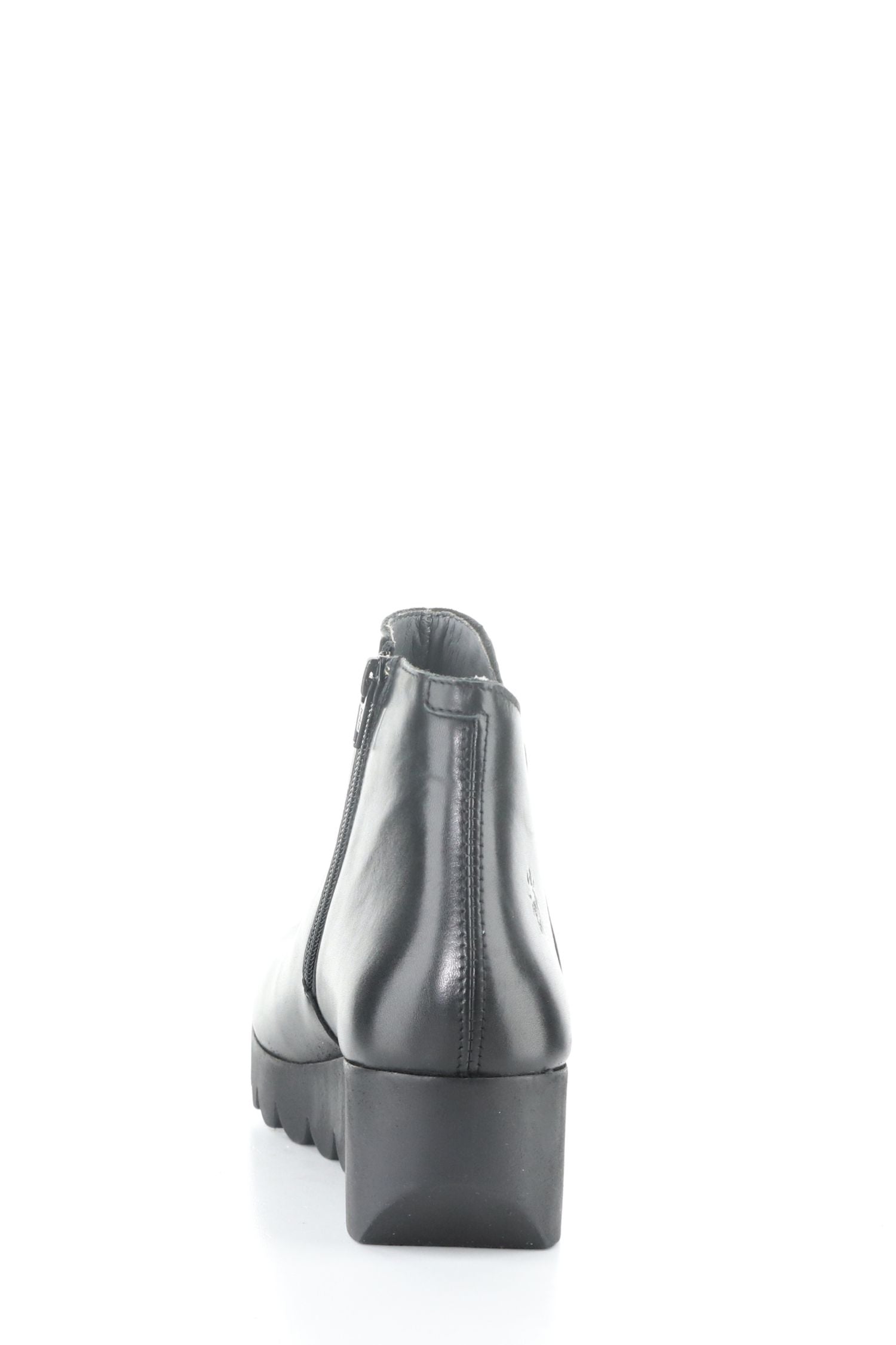 Back view of Fly London Ankle Boot - Style Vang in black