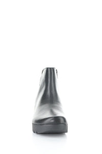 Front view of Fly London Ankle Boot - Style Vang in black