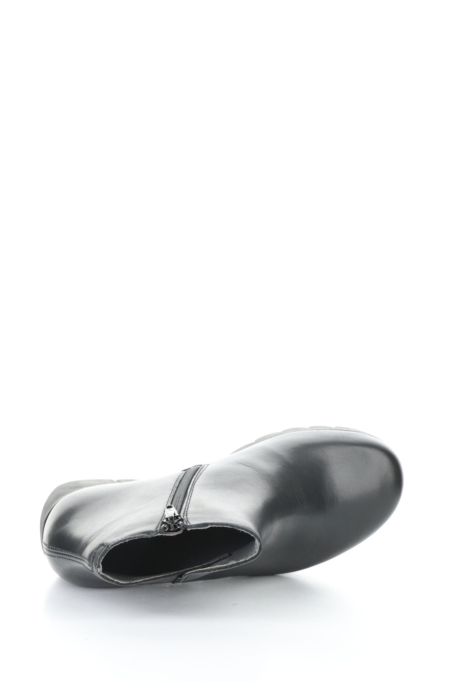 On side view of Fly London Ankle Boot - Style Vang in black